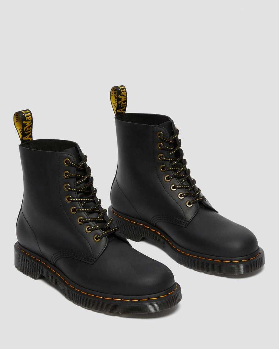 black dr martens 1460 pascal womens lace up boots