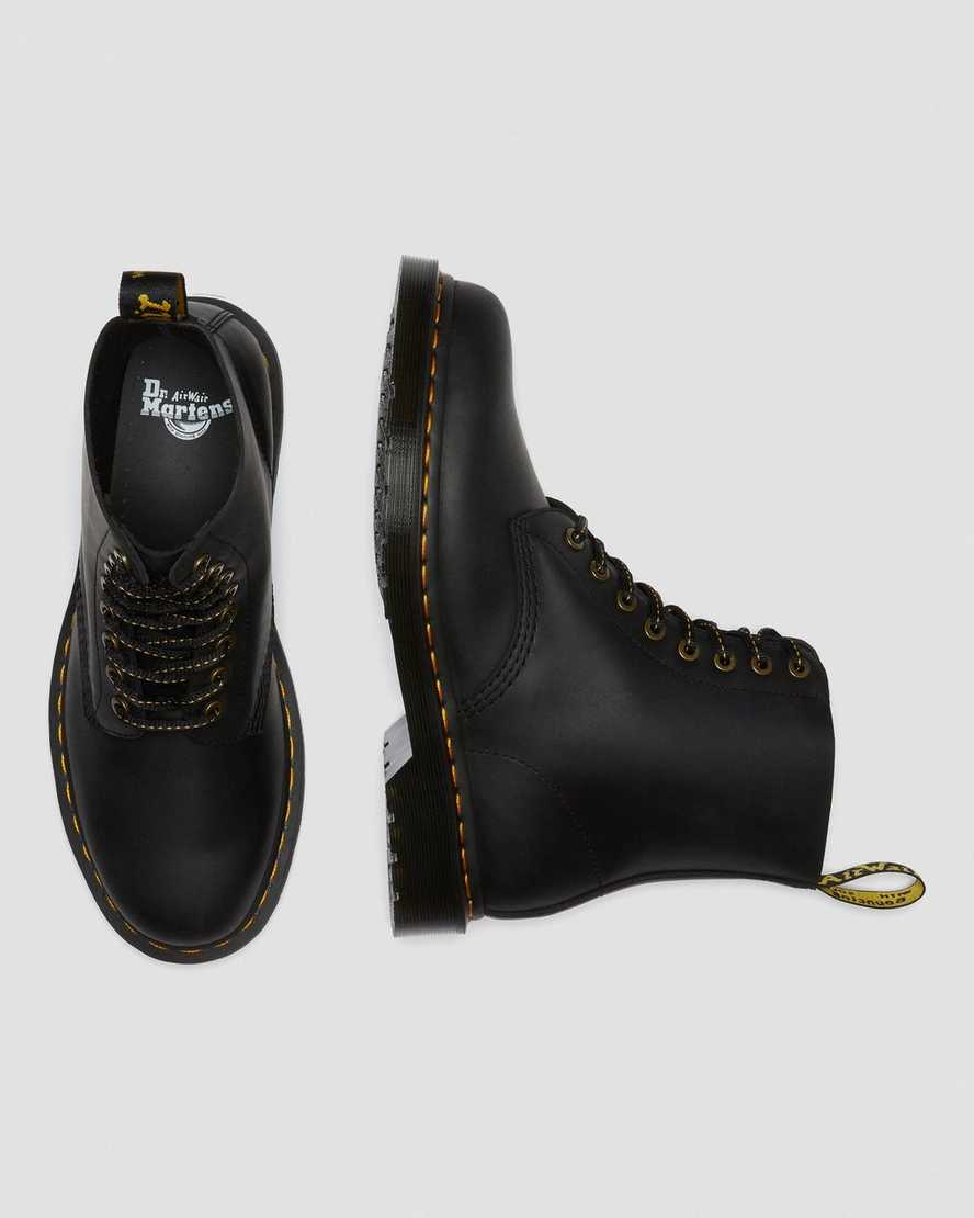 black dr martens 1460 pascal womens lace up boots