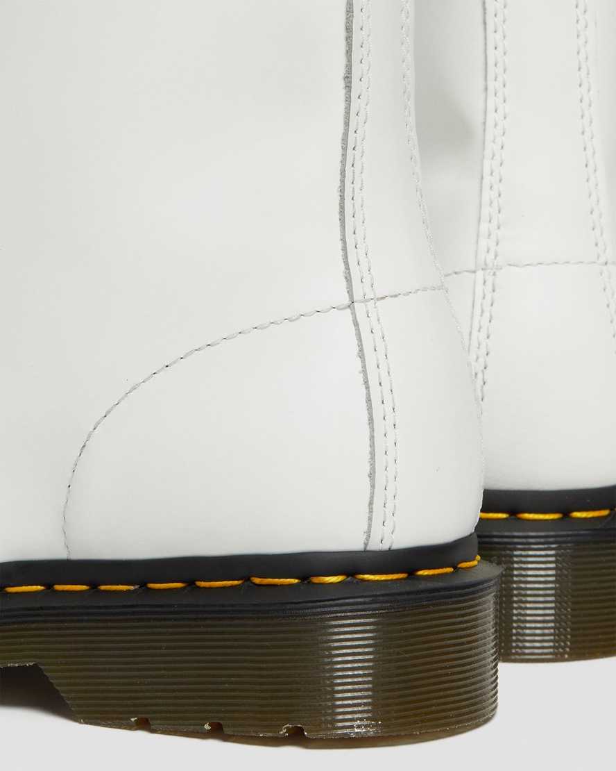 white dr martens 1460 smooth womens lace up boots