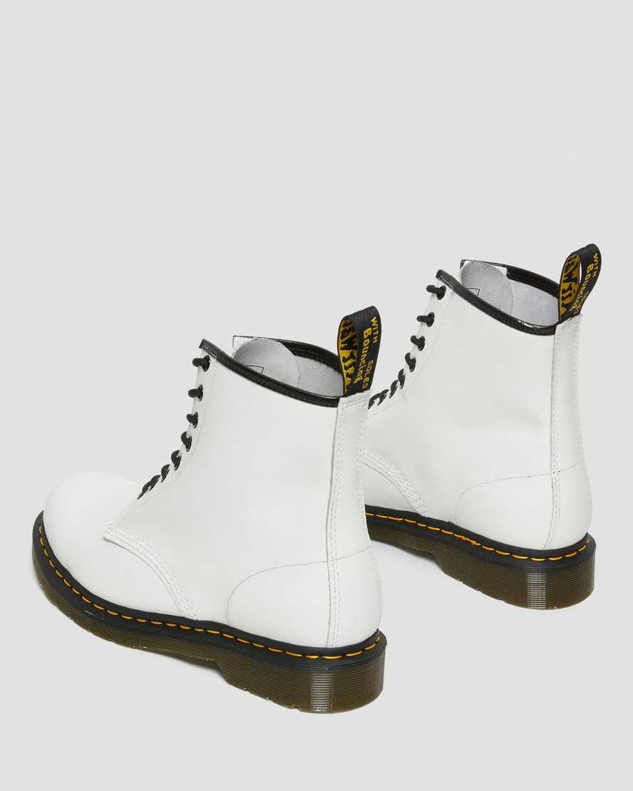 white dr martens 1460 smooth womens lace up boots