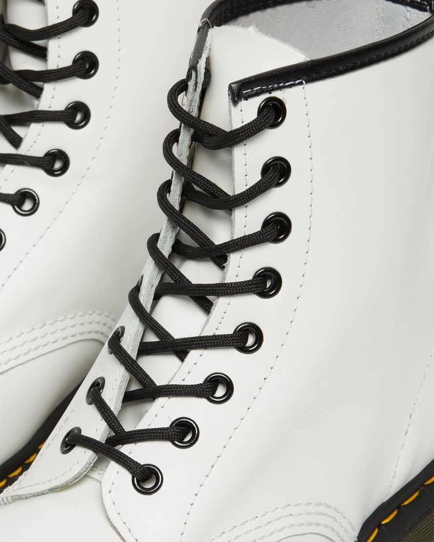 white dr martens 1460 smooth womens lace up boots
