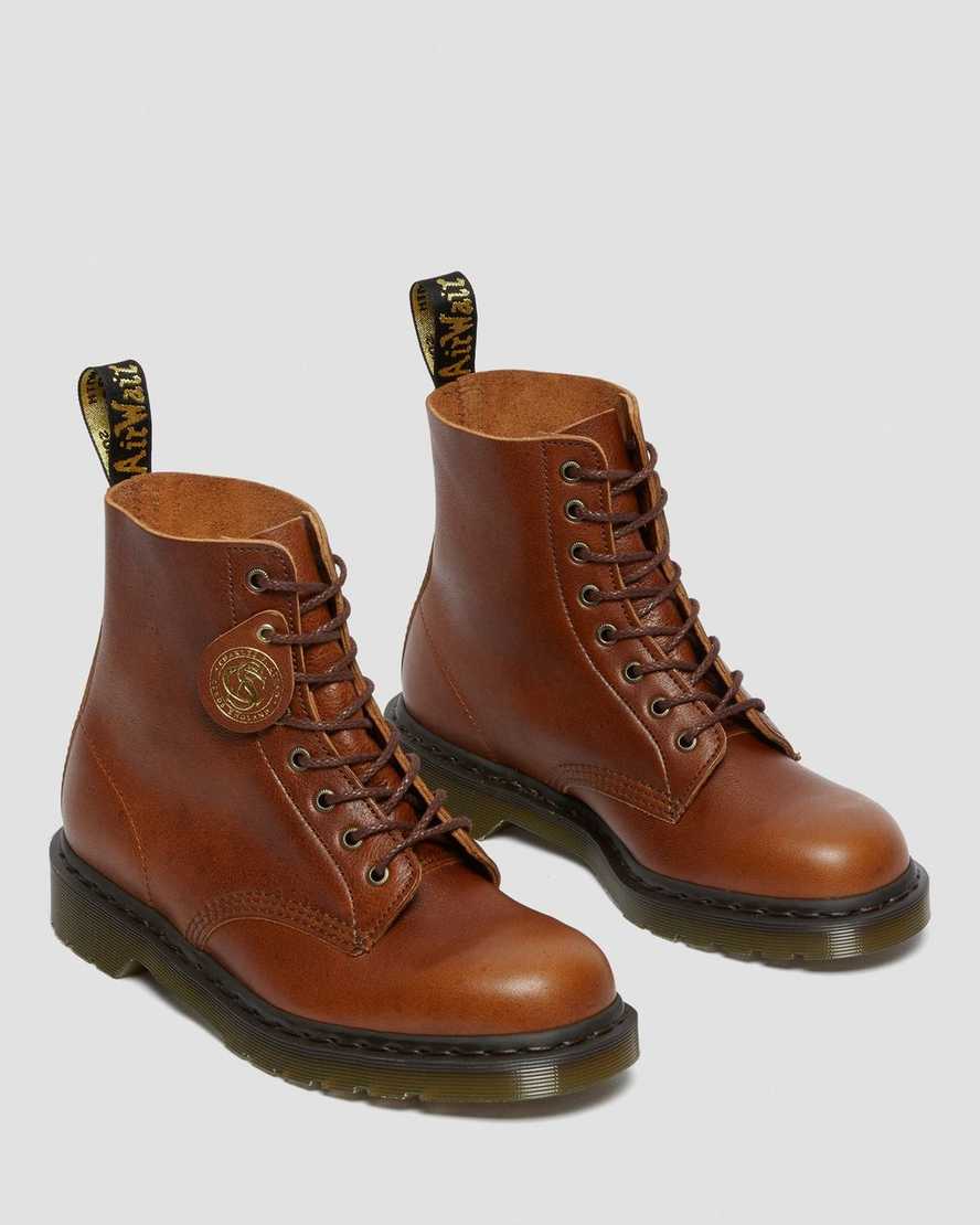 tan dr martens 1460 pascal womens lace up boots