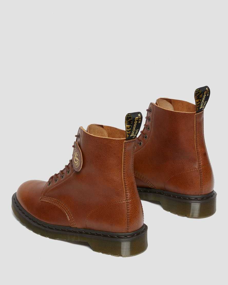 tan dr martens 1460 pascal womens lace up boots