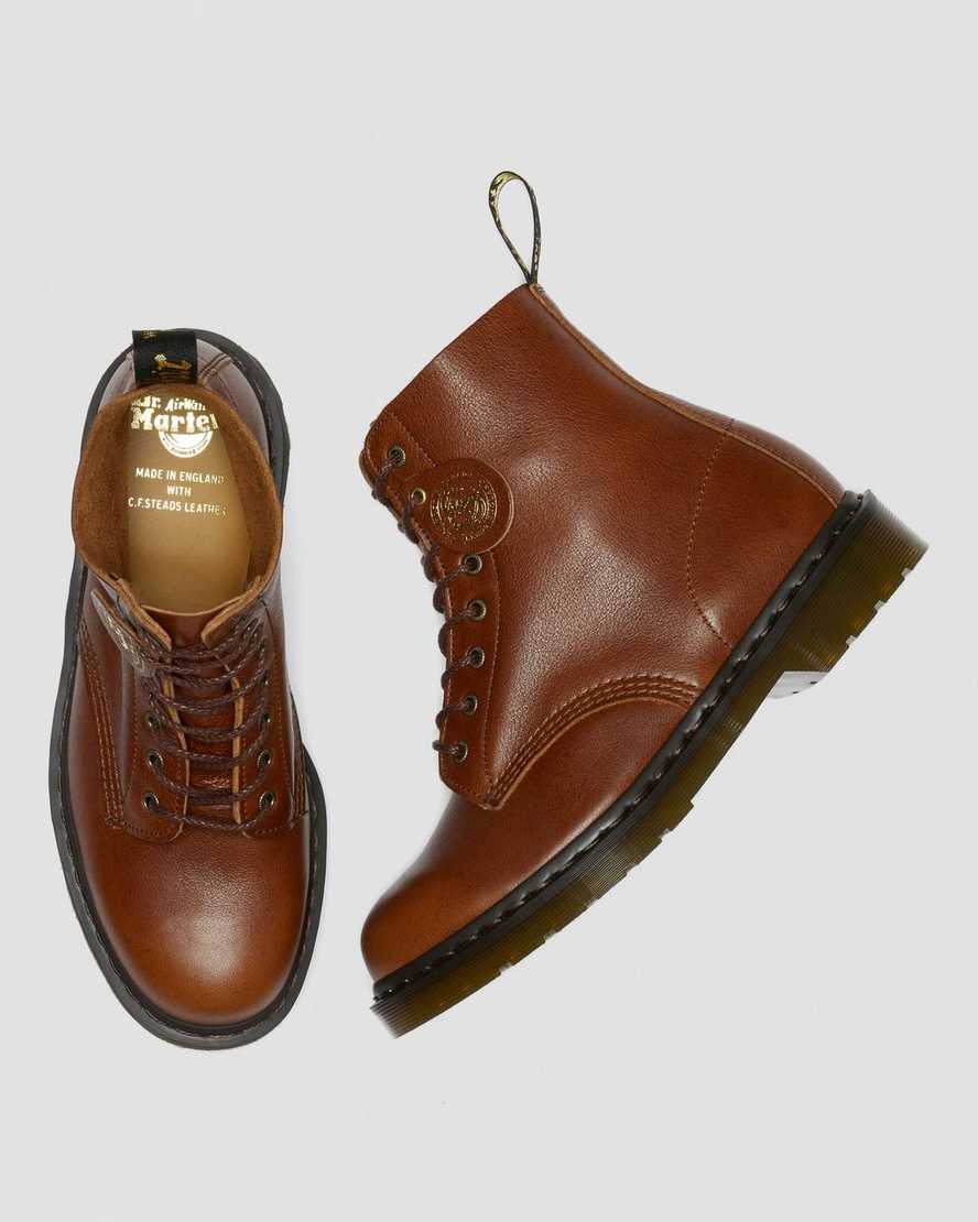 tan dr martens 1460 pascal womens lace up boots
