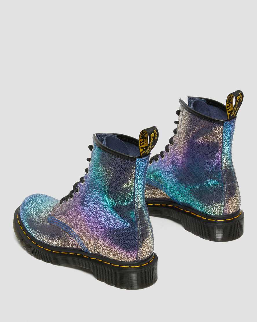multicolor dr martens 1460 rainbow ray womens lace up boots