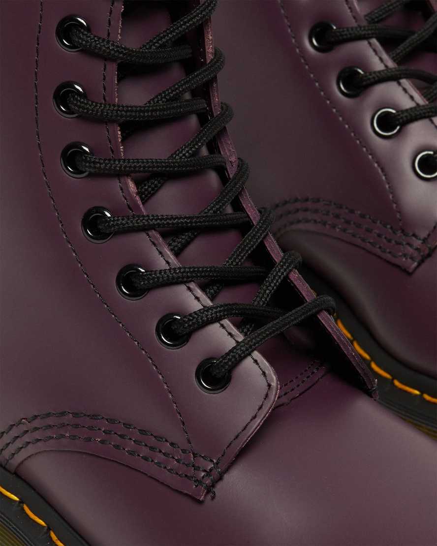purple dr martens 1460 smooth womens lace up boots