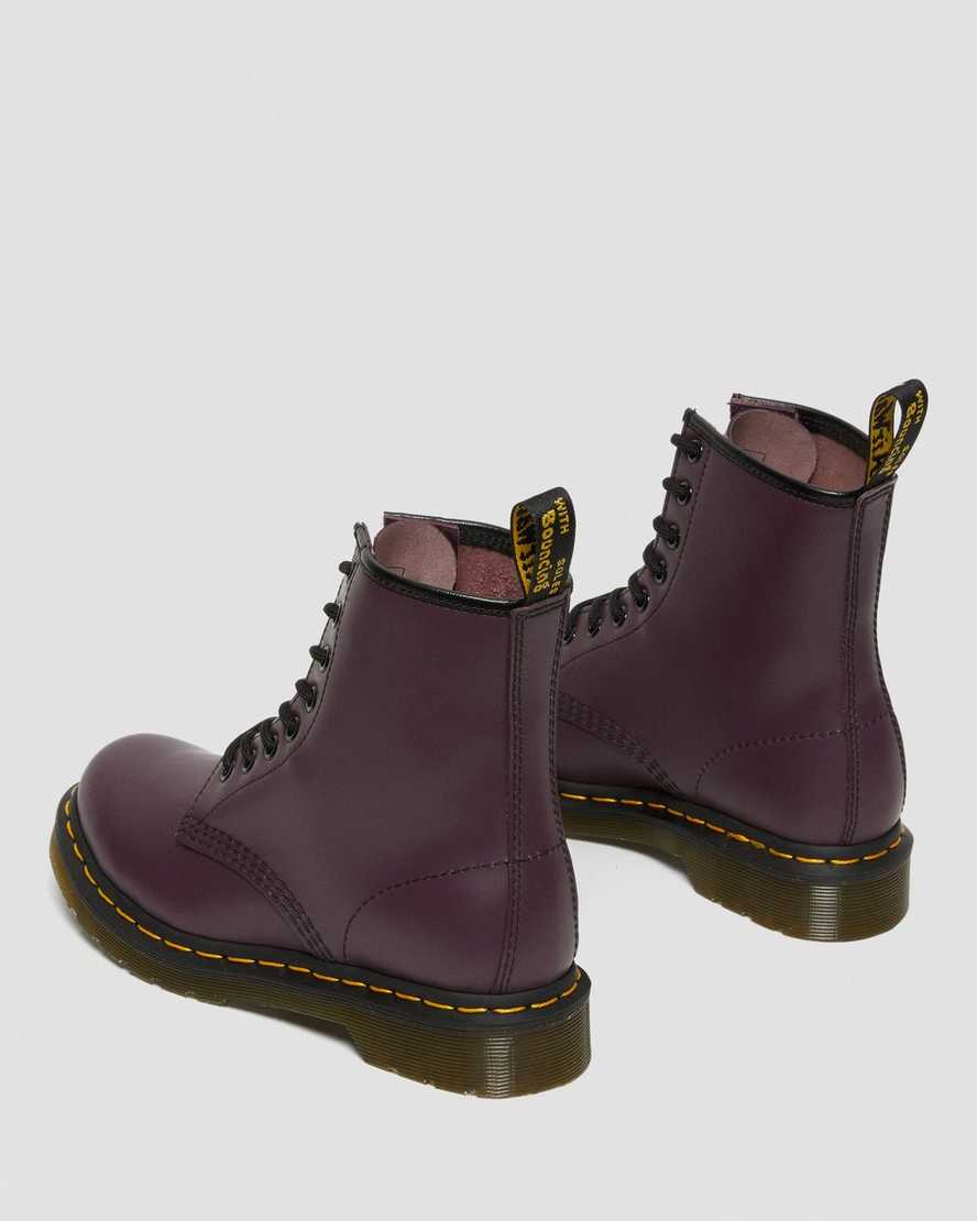 purple dr martens 1460 smooth womens lace up boots