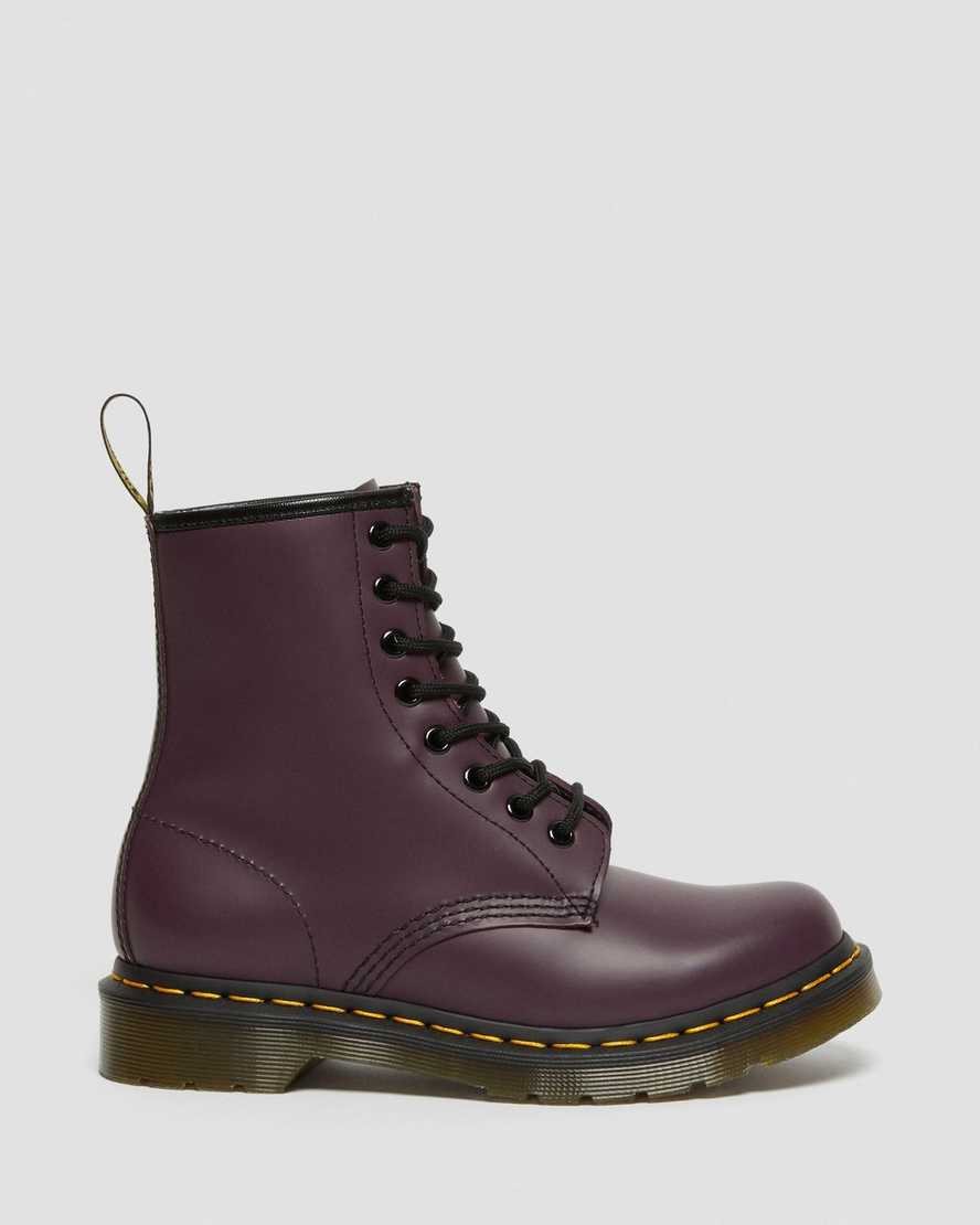 purple dr martens 1460 smooth womens lace up boots