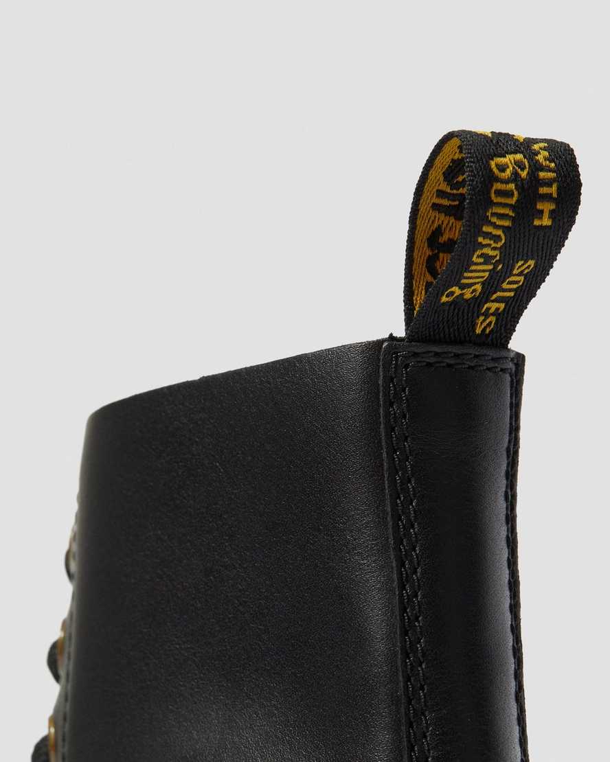 black dr martens clemency heeled womens lace up boots