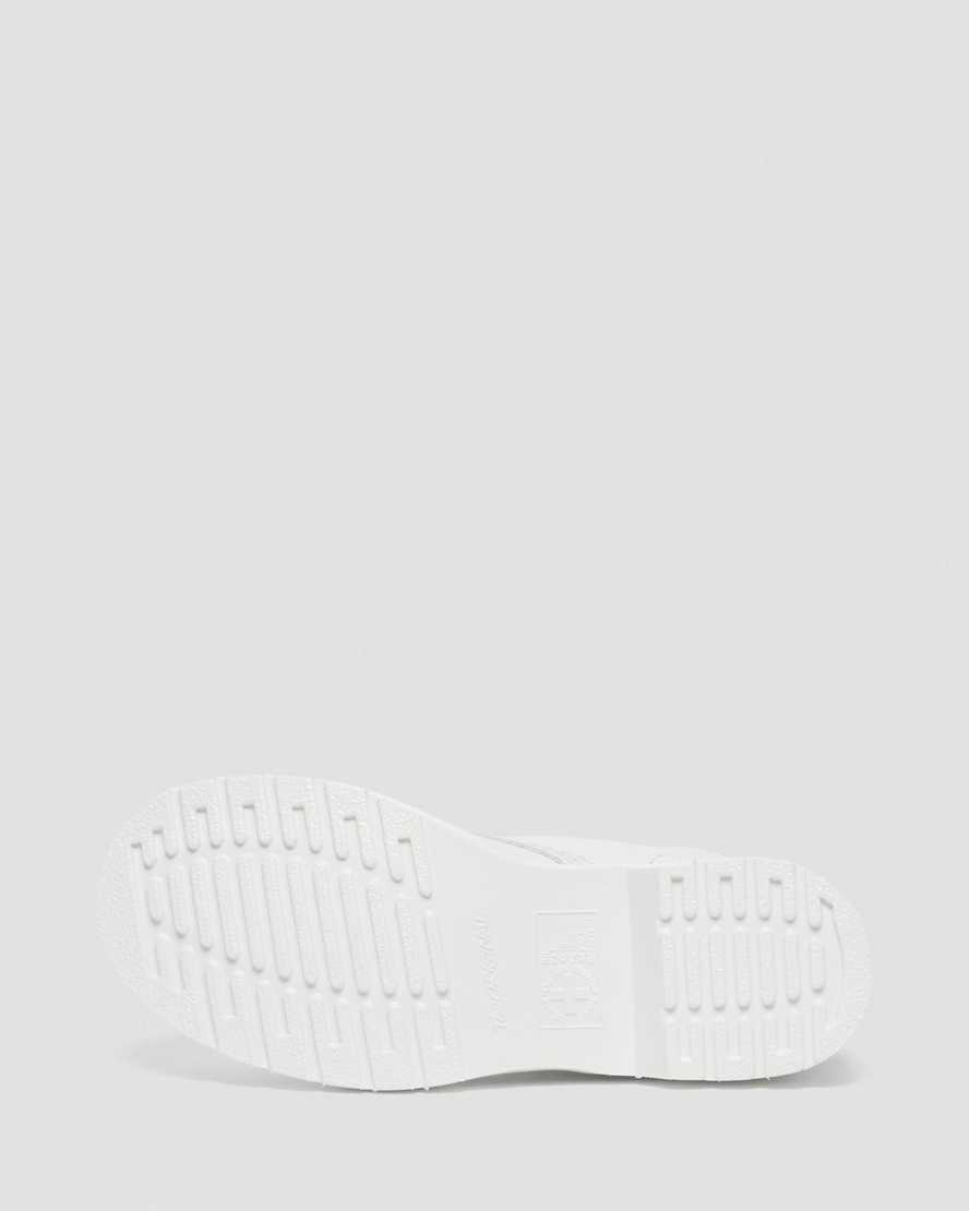 white dr martens 1460 pascal mono womens lace up boots