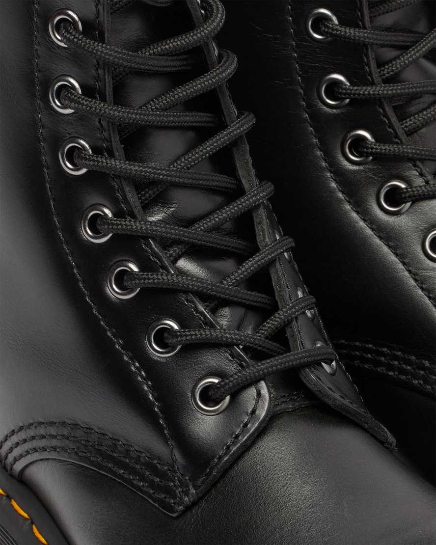 black dr martens 1460 serena faux fur lined womens lace up boots