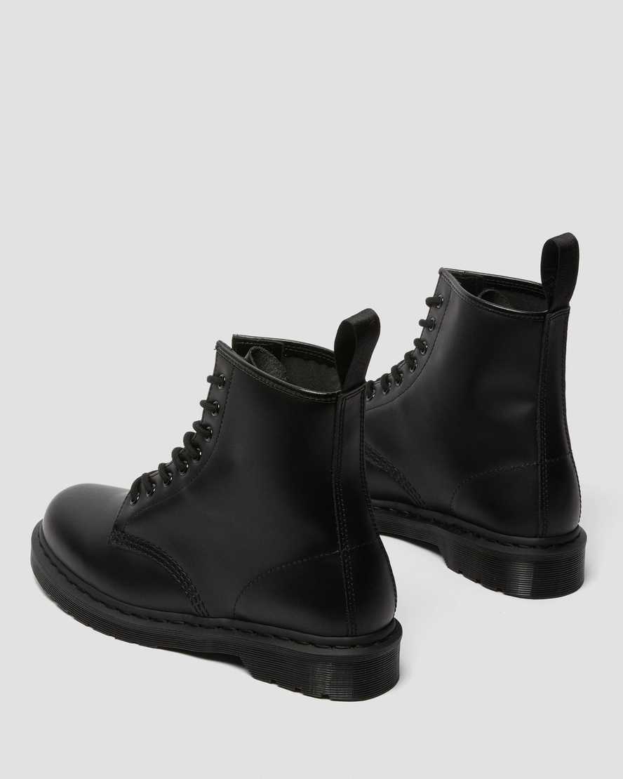 black dr martens 1460 mono smooth womens lace up boots