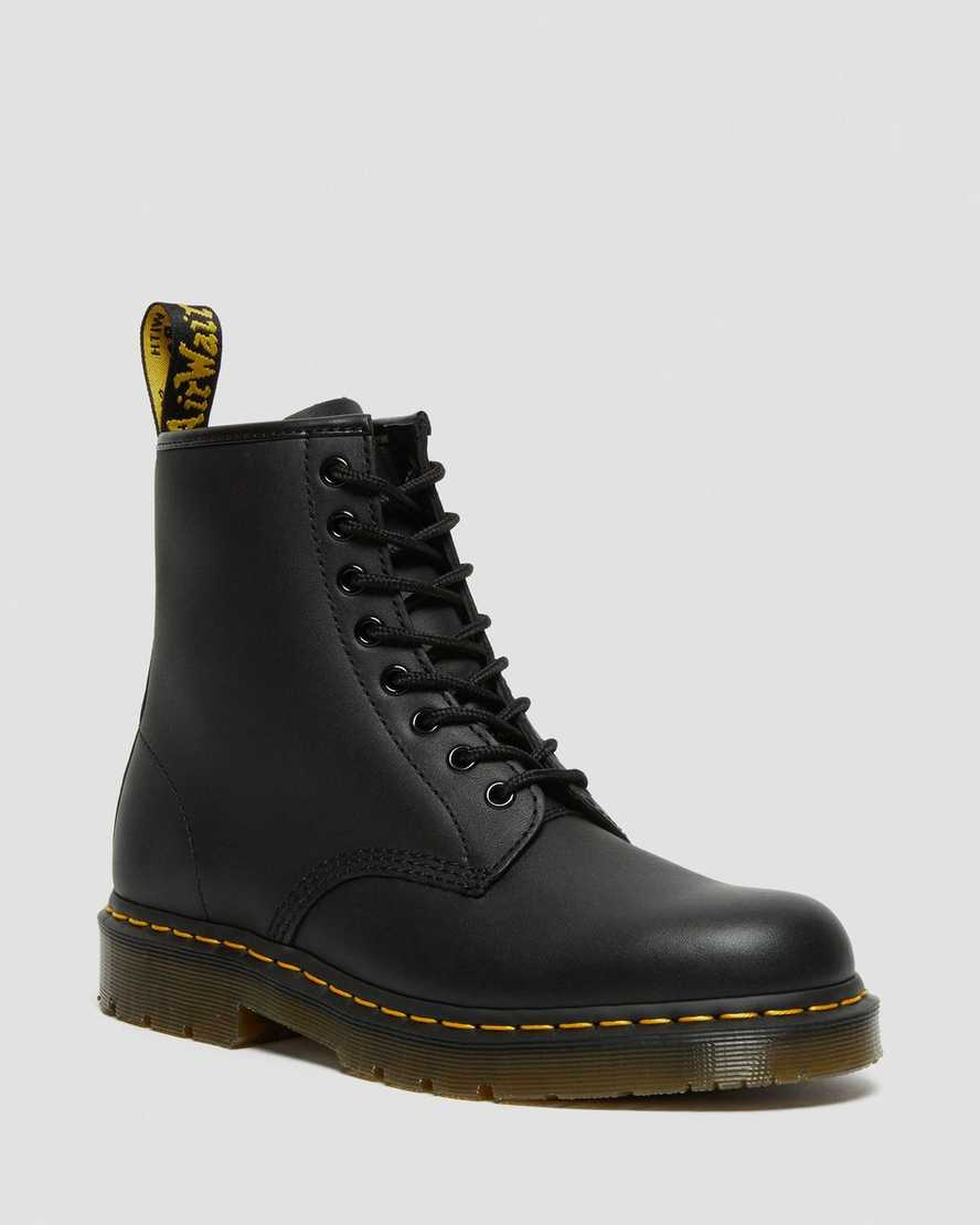 black dr martens 1460 slip resistant womens lace up boots