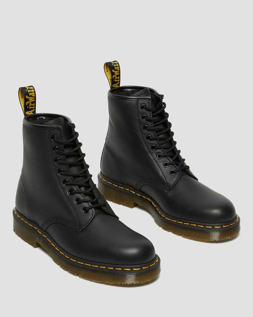 black dr martens 1460 slip resistant womens lace up boots