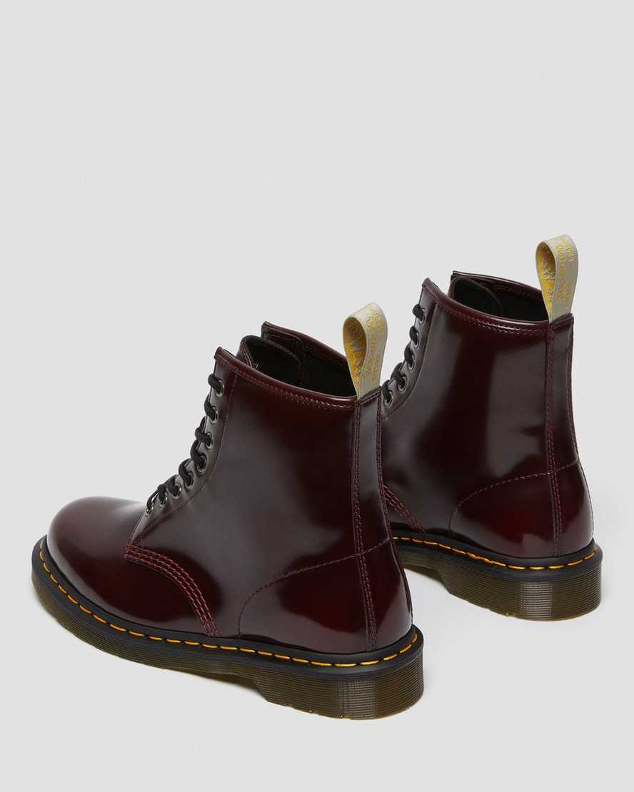 red dr martens 1460 womens lace up boots