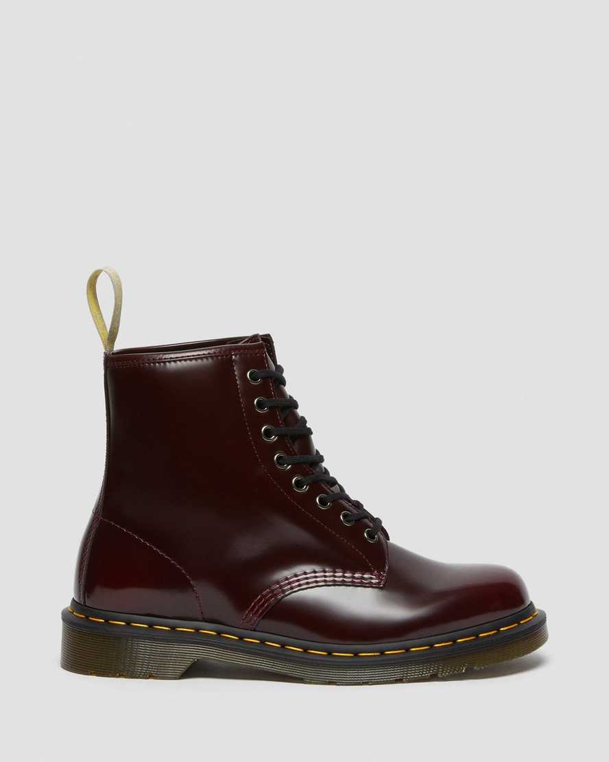 red dr martens 1460 womens lace up boots