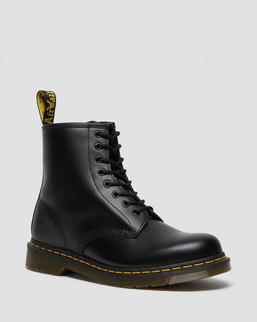 black dr martens 1460 smooth womens lace up boots