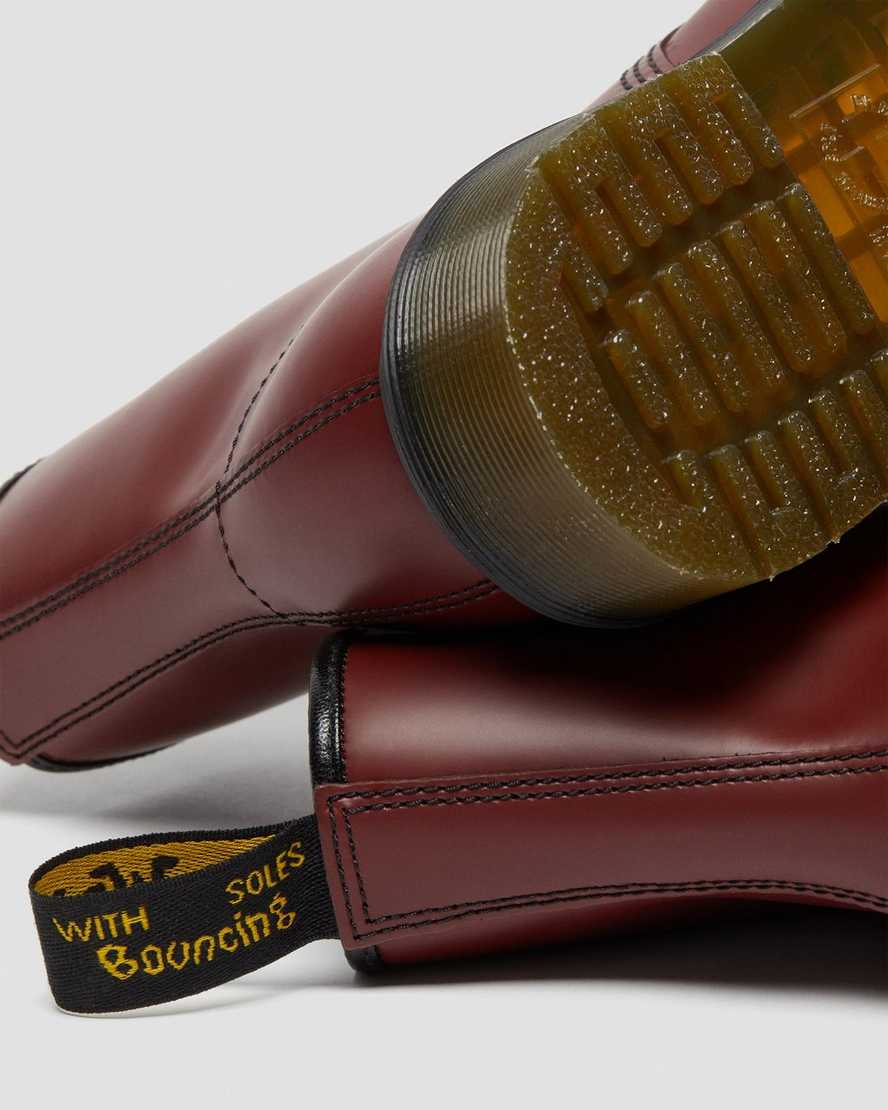 red dr martens 1460 smooth womens lace up boots
