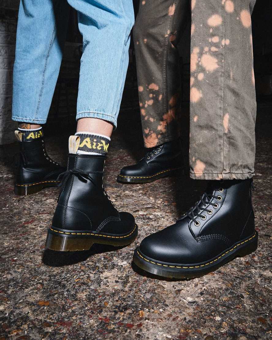 black dr martens 1460 felix womens lace up boots