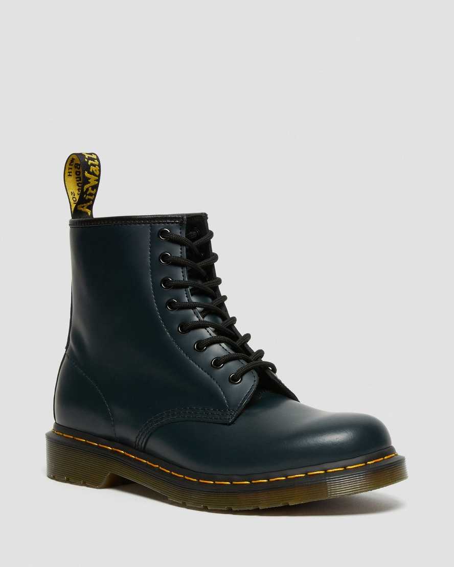 navy dr martens 1460 smooth womens lace up boots