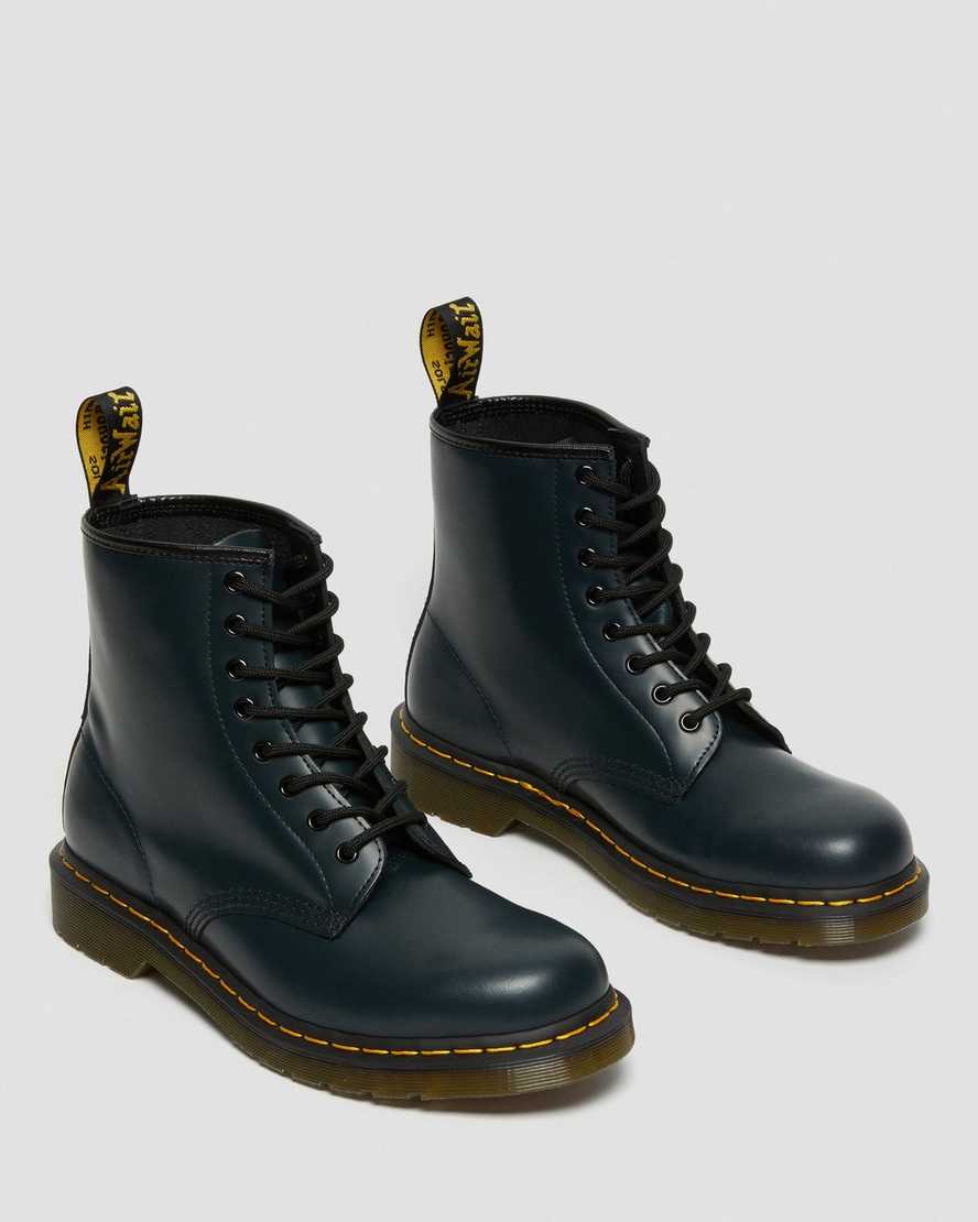 navy dr martens 1460 smooth womens lace up boots
