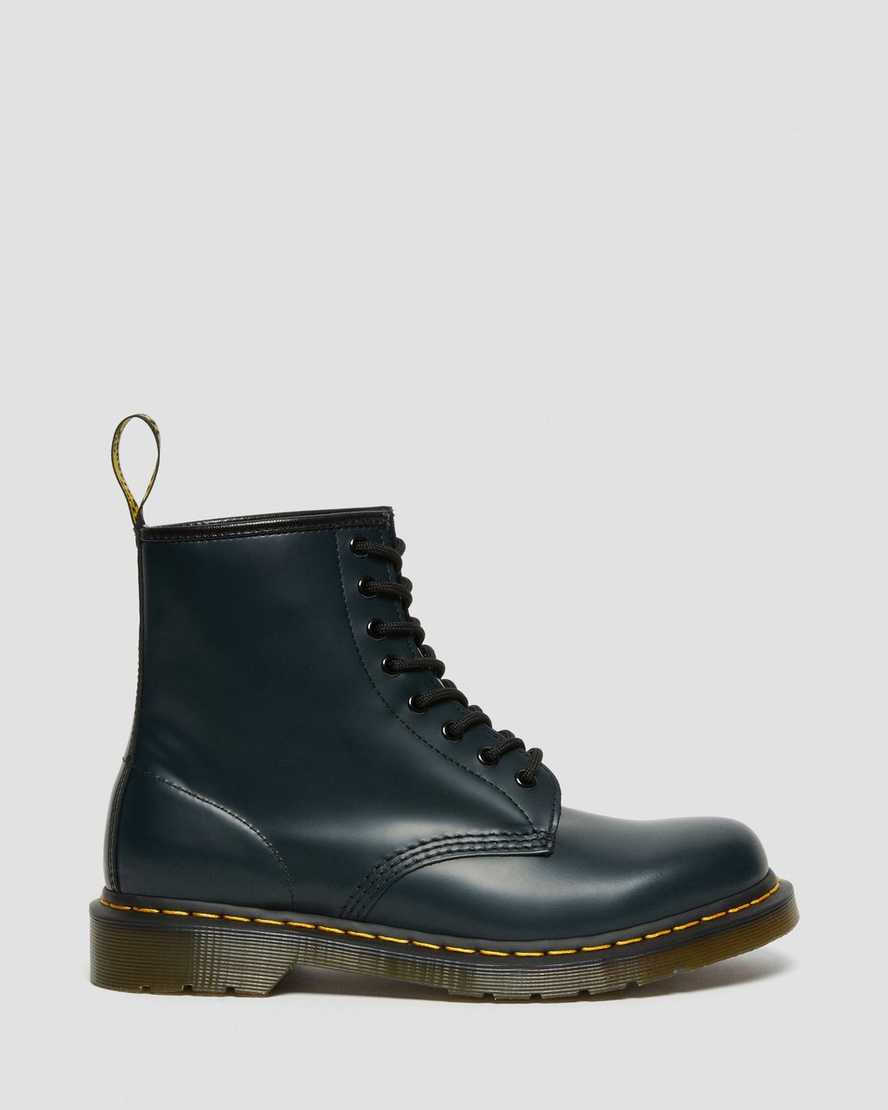 navy dr martens 1460 smooth womens lace up boots