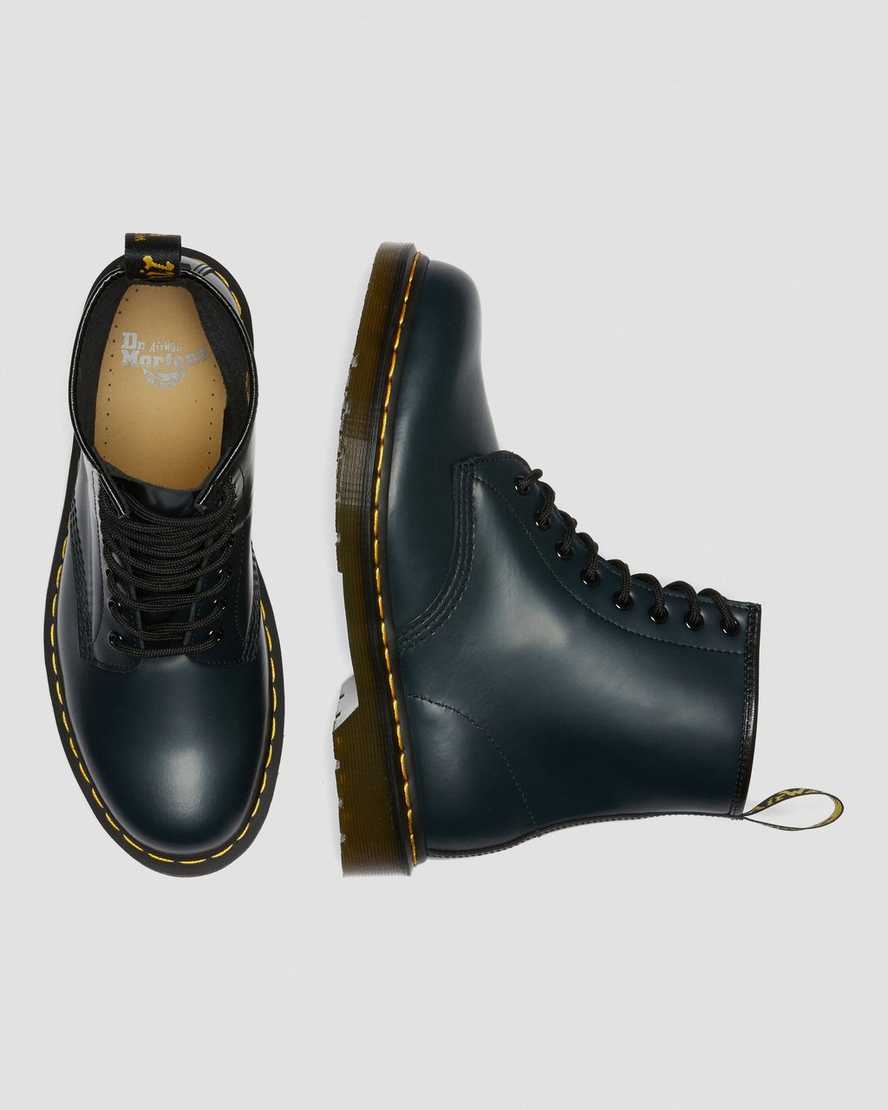 navy dr martens 1460 smooth womens lace up boots