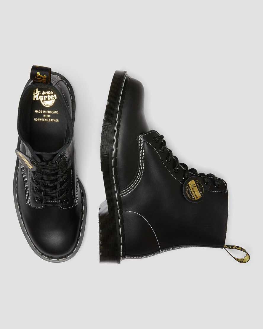 black dr martens 1460 pascal cavalier womens lace up boots