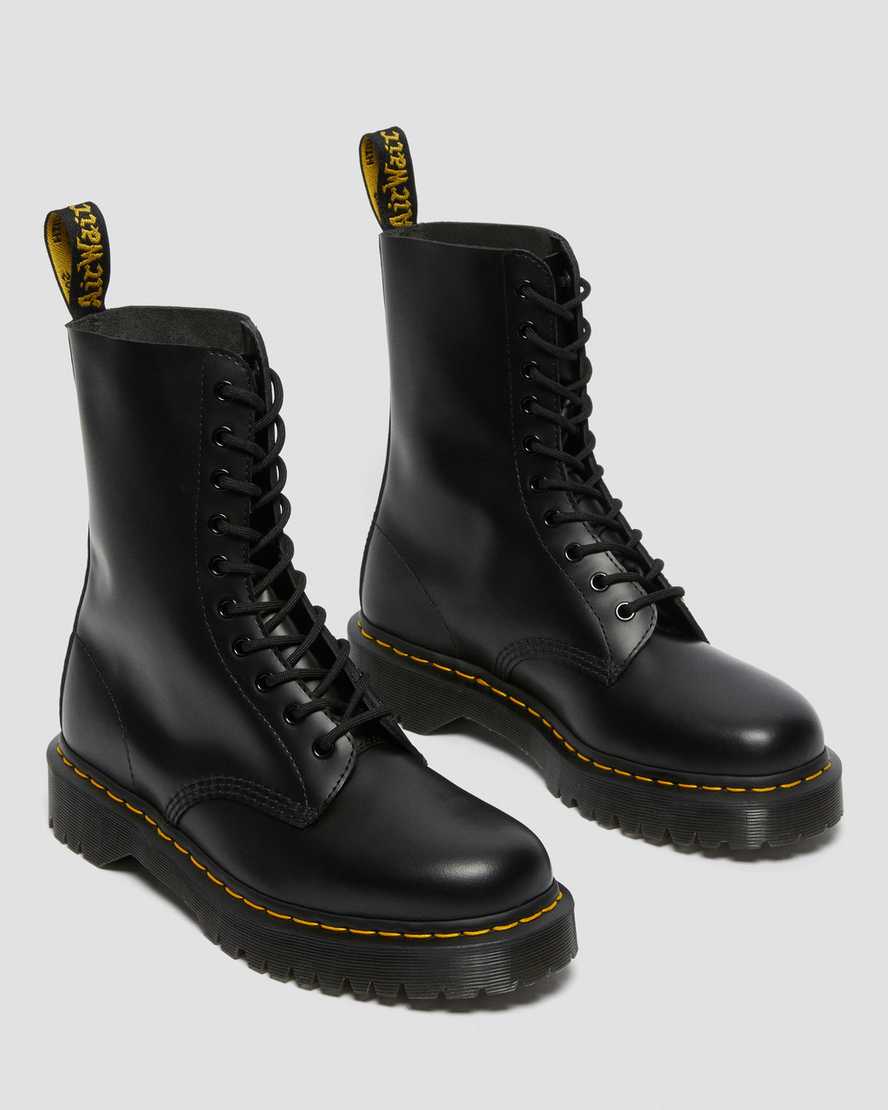 black dr martens 1490 bex smooth womens mid calf boots