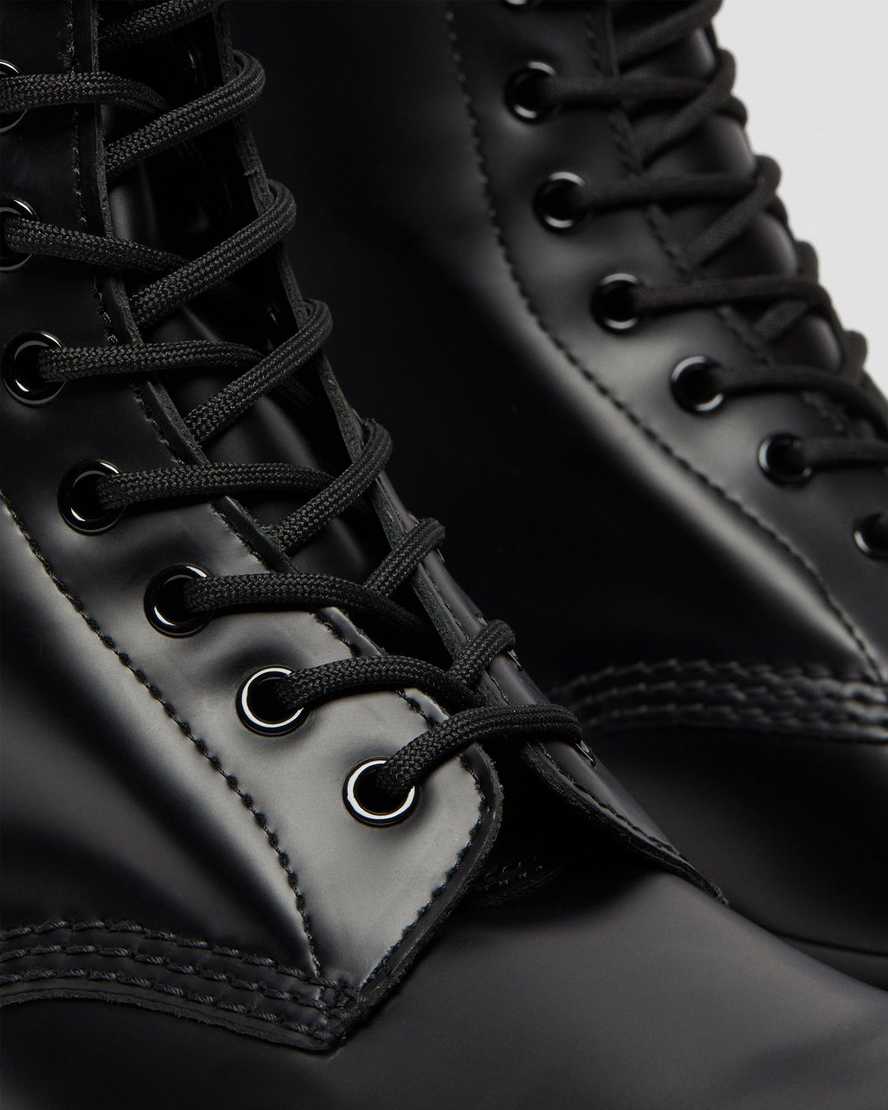 black dr martens 1490 smooth womens mid calf boots