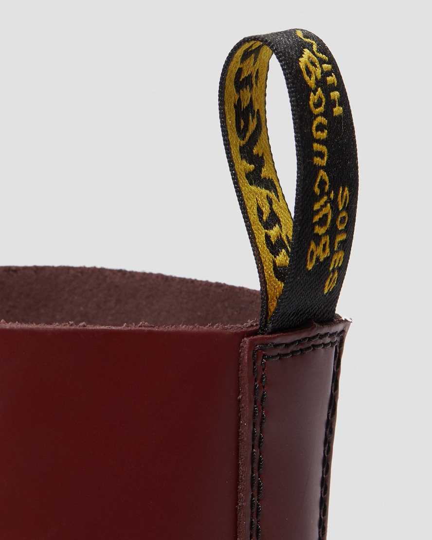 red dr martens 1490 smooth womens mid calf boots