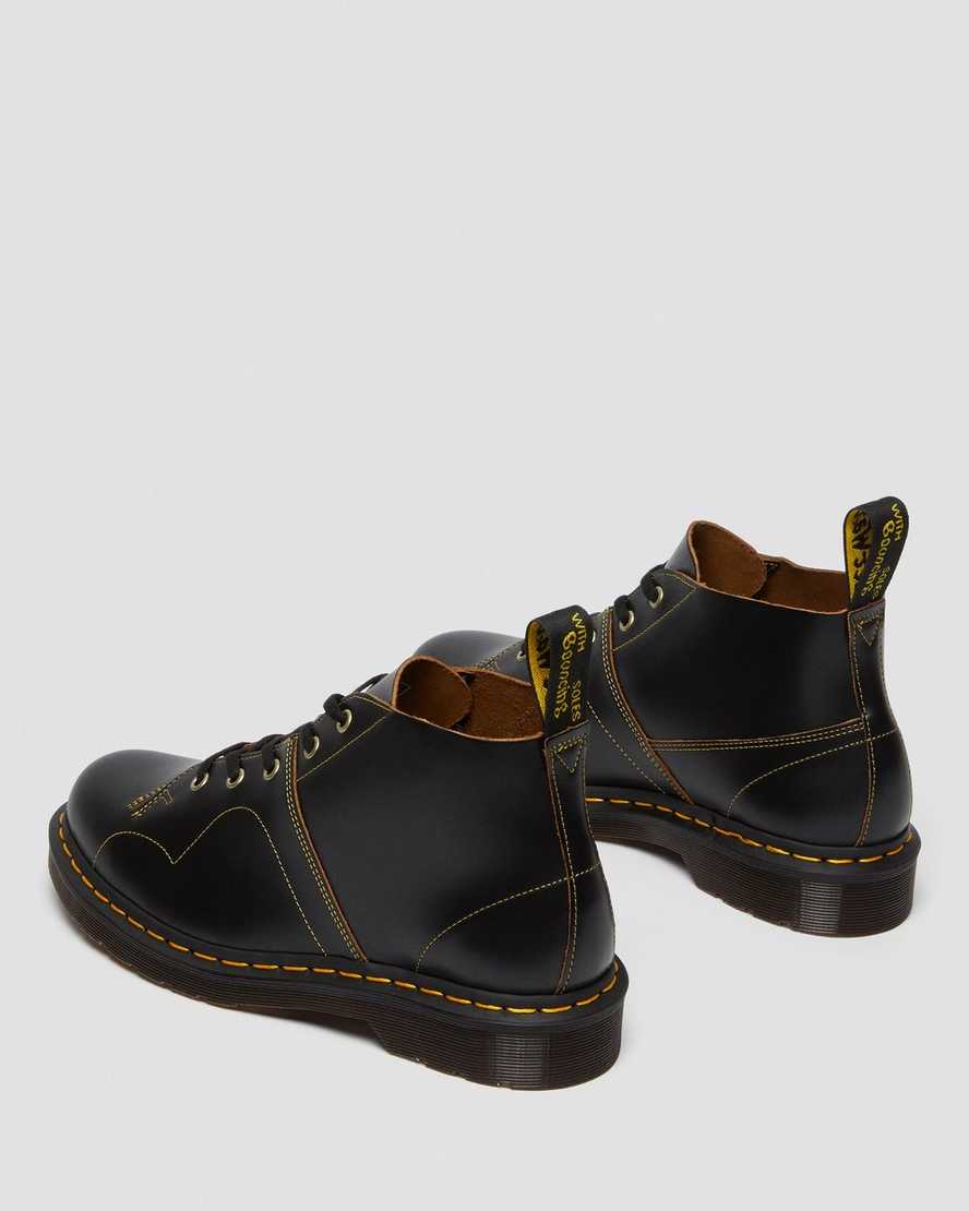 black dr martens church vintage womens monkey boots