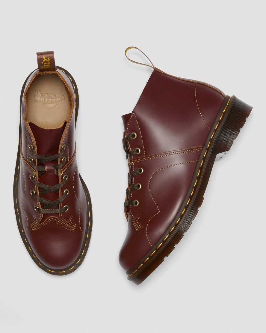 burgundy dr martens church vintage womens monkey boots