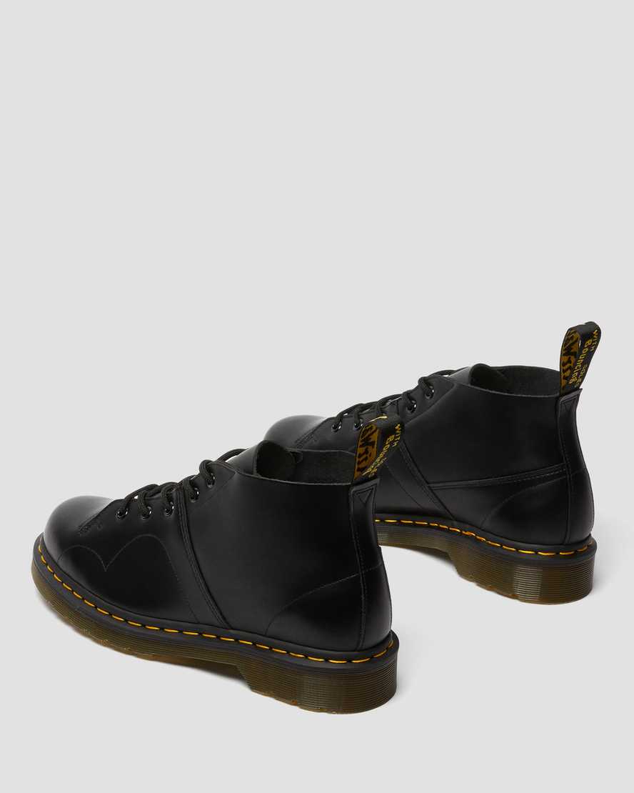 black dr martens church smooth womens monkey boots