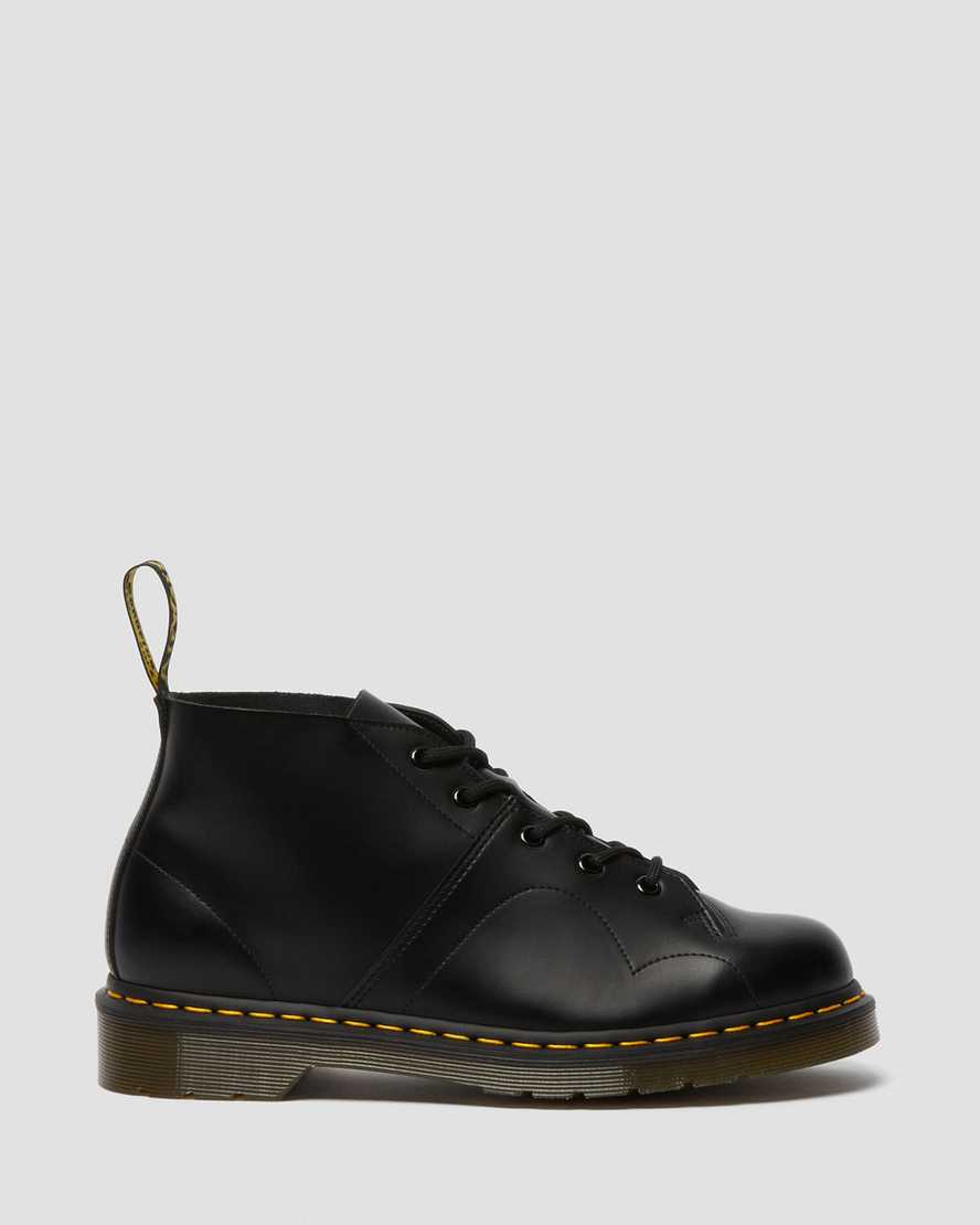 black dr martens church smooth womens monkey boots
