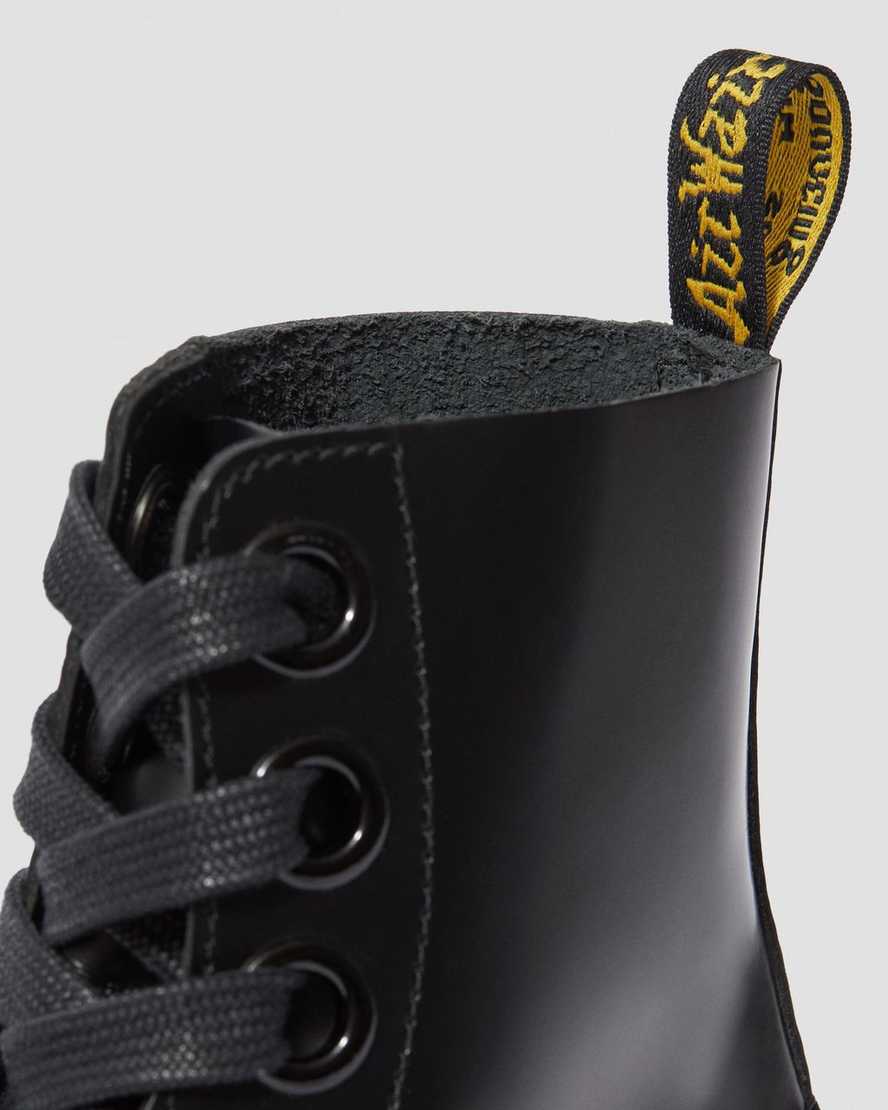 black dr martens molly womens platform boots