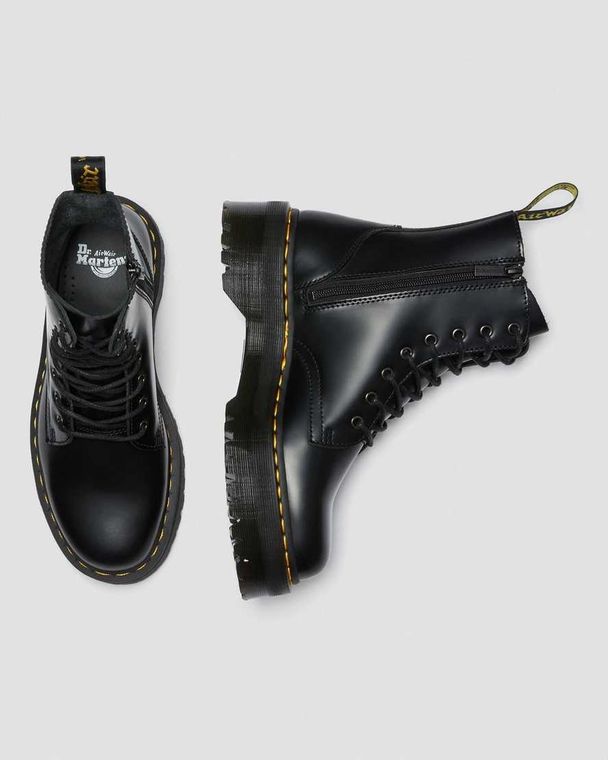 black dr martens jadon smooth womens platform boots
