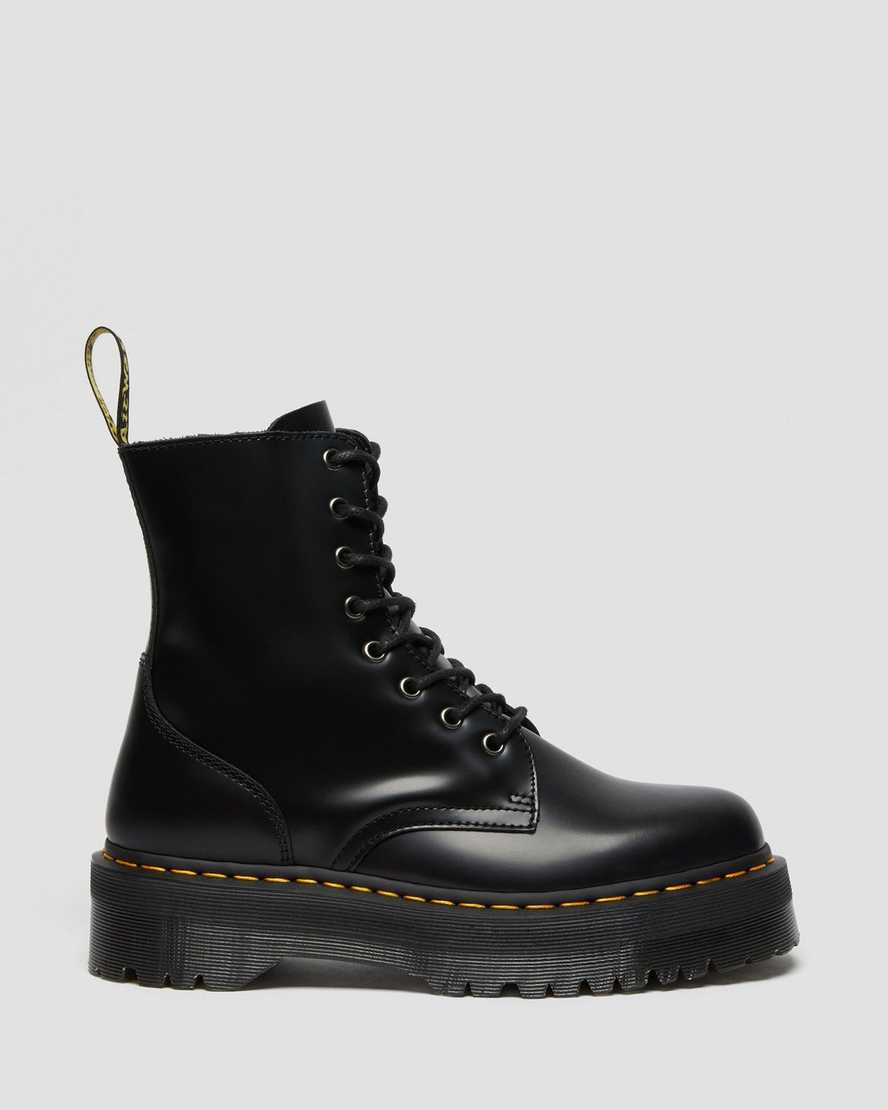 black dr martens jadon smooth womens platform boots