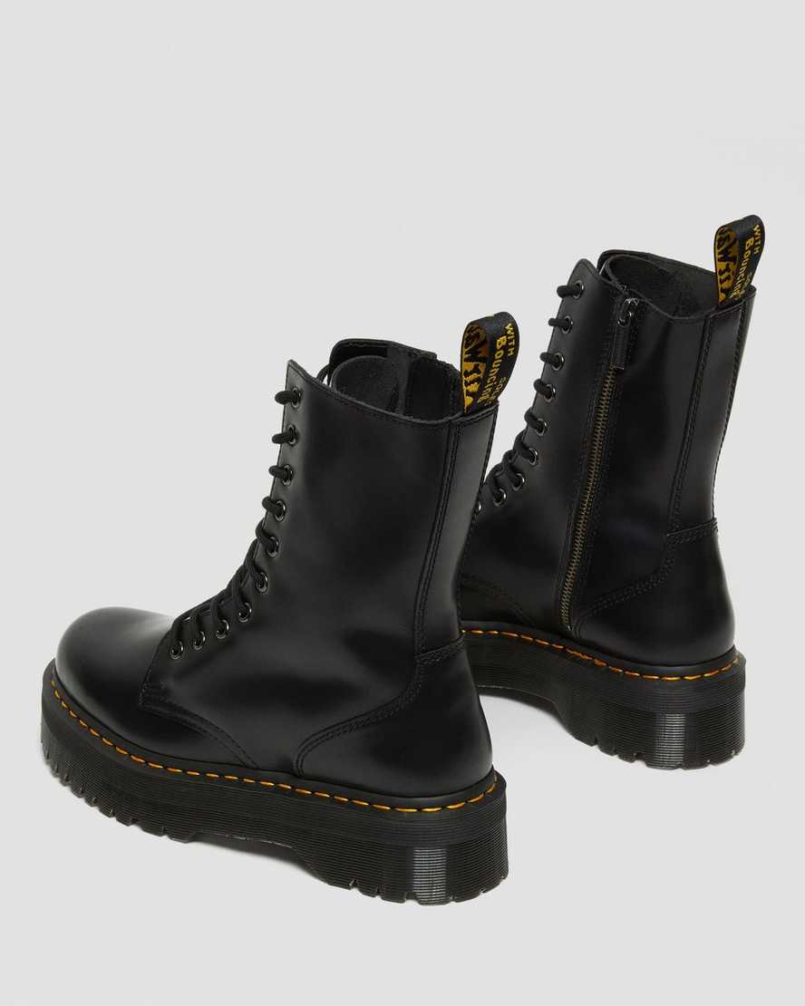 black dr martens jadon hi smooth womens platform boots