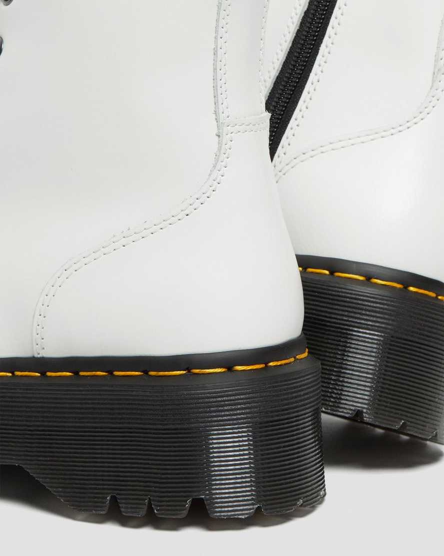 white dr martens jadon smooth womens platform boots