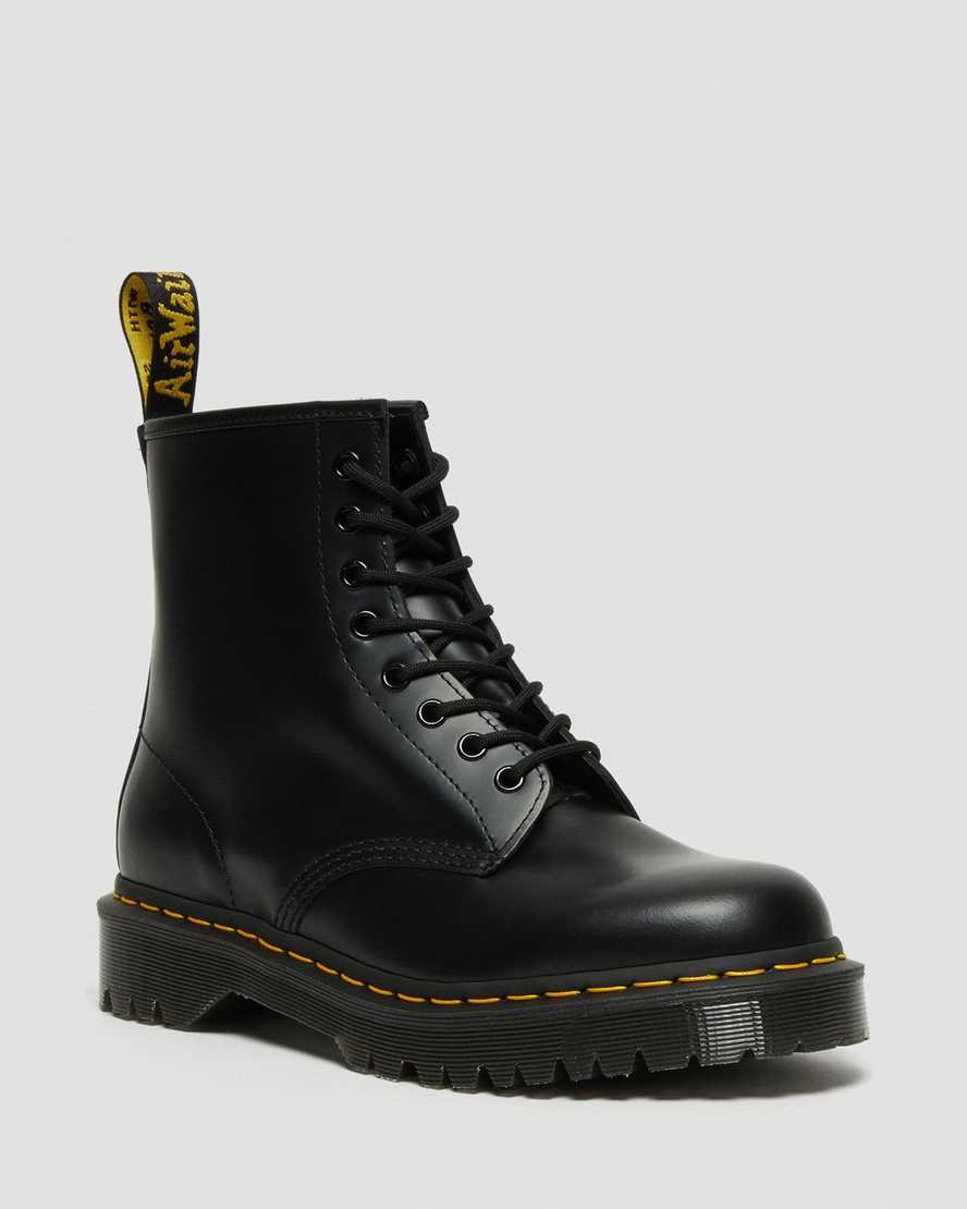 black dr martens 1460 bex smooth womens platform boots