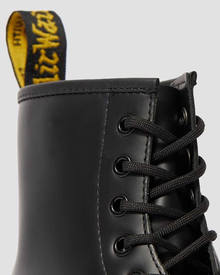 black dr martens 1460 bex smooth womens platform boots