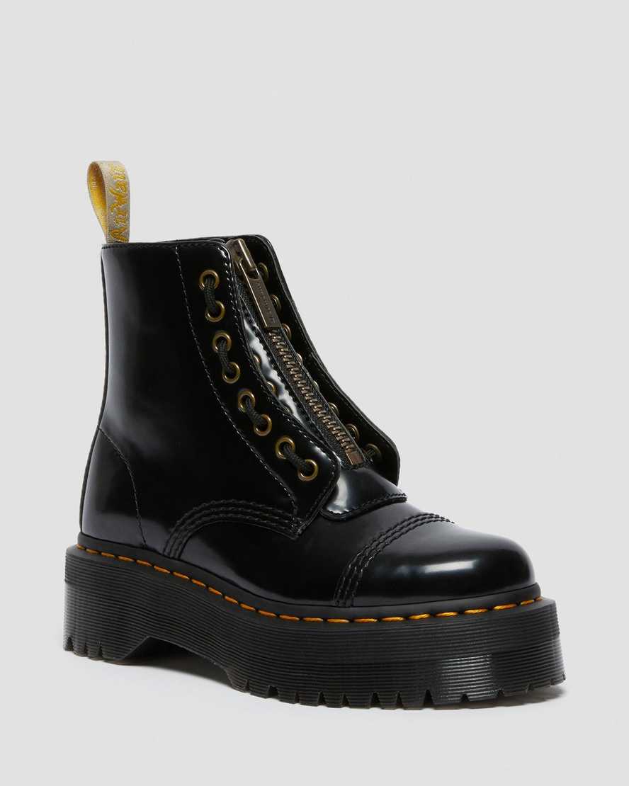 black dr martens sinclair womens platform boots