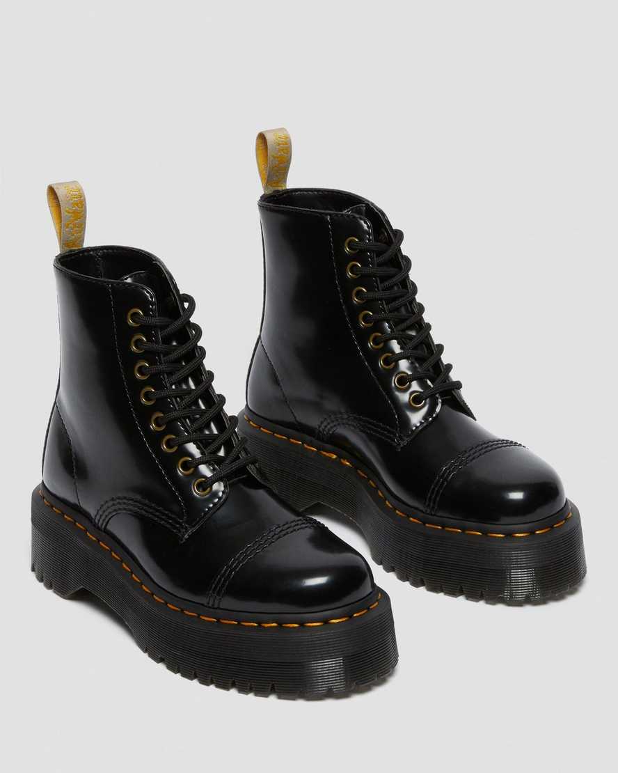 black dr martens sinclair womens platform boots