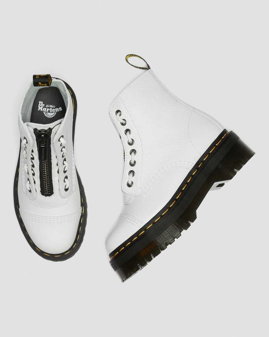 white dr martens sinclair womens platform boots