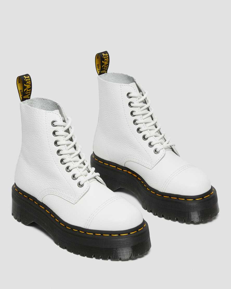 white dr martens sinclair womens platform boots
