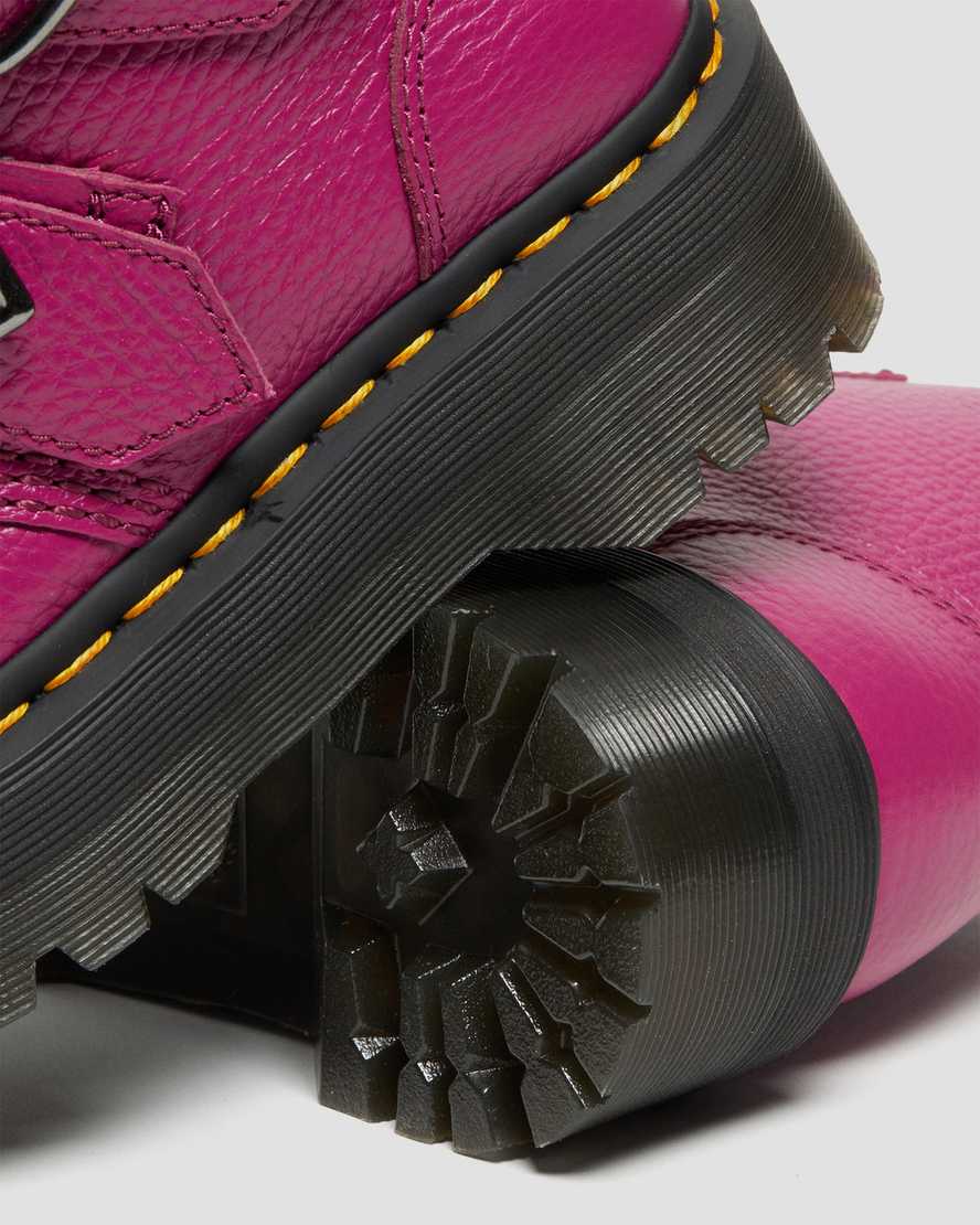 pink dr martens devon heart womens platform boots