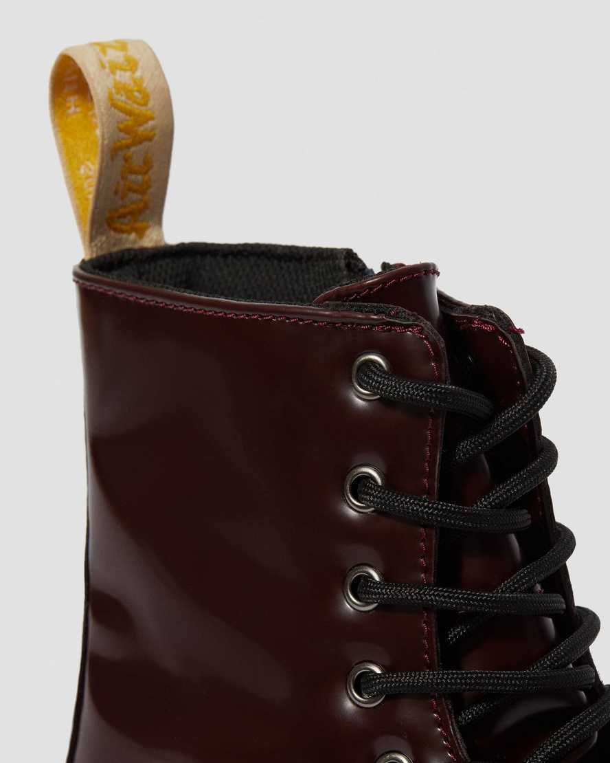 red dr martens jadon ii womens platform boots