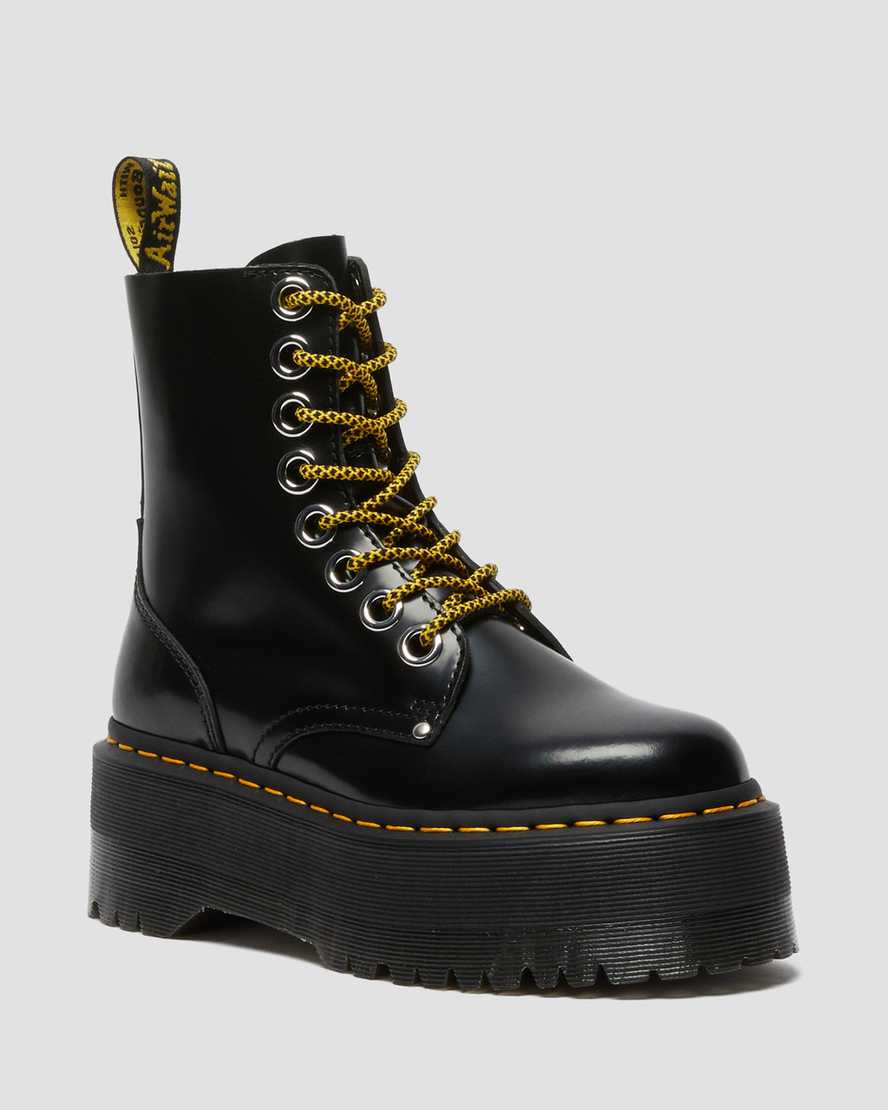 black dr martens jadon max womens platform boots