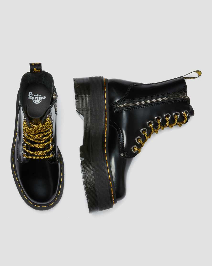 black dr martens jadon max womens platform boots